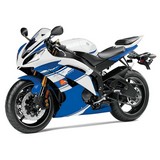 0496 Fairing Yamaha Yzf 600 R6 08 09 10 11 12 13 14 15 White Blue Kit